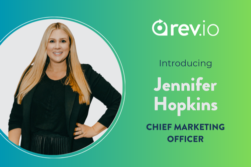 Welcome Chief Marketing Officer, Jennifer Hopkins to the Rev.io Team!